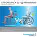 STRONGBACK 24 Flip Wheelchair | Compact And Versatile - Mobility Plus DirectCompact WheelchairStrongback Mobility