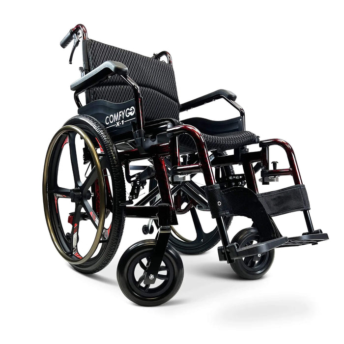 ComfyGO X-1 Lightweight Manual Wheelchair 37 lbs Free Shipping